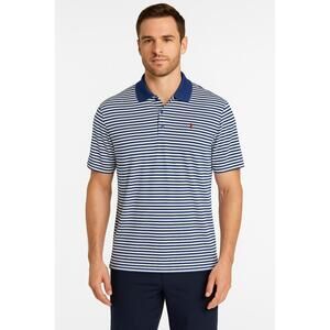 Izod Medium Striped Short Sleeve Logo Classic Polo Shirt‎ Mens